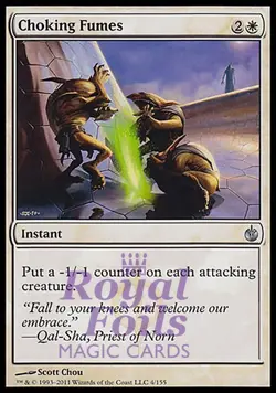 Choking Fumes 2x FOIL MBS MTG Mirrodin Besieged Uncommon MINT white - Image 1