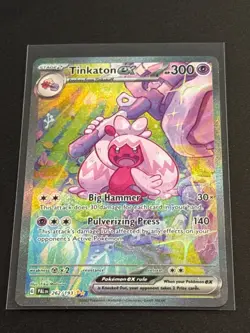 Scarlet and Violet Paldea Evolved Tinkaton EX SIR 262/193 NM Pokemon Card - Image 1