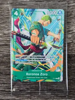 One Piece TCG - Roronoa Zoro, P-114, 2026 C2E2 ACEN Promo Card, English Sealed - Image 1