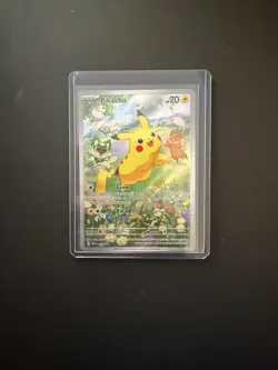 Pokemon TCG SVP088 Pikachu Black Star Promo Full Art Holo Card - Near Mint - Image 1