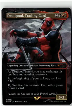 Deadpool, Trading Card () (Rainbow Foil) M Secret Lair Drop Series 1753 Foil NM - Image 1