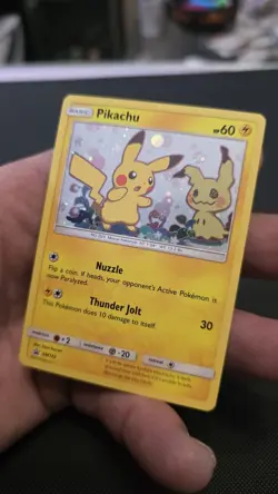 Pikachu SM162 Black Star Promo Card sun & moon NM-LP Condition pokemon - Image 2