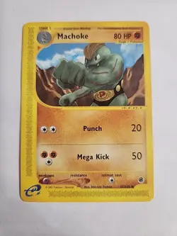 Machoke Expedition Base Set 85/165 Uncommon Regular Unlimited Pokemon Card - Image 1