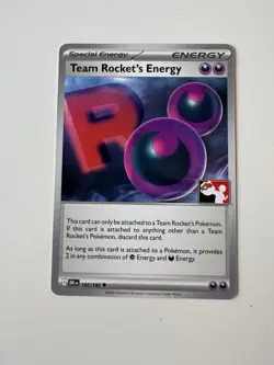 Pokemon TCG Team Rocket’s Energy Series 8 League Promo Card - Image 1