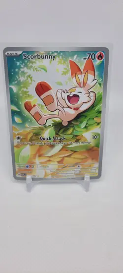 Pokemon Scorbunny Basic 70 HP 225/217 Fire Regular 2026 Set Nintendo Card - Image 2