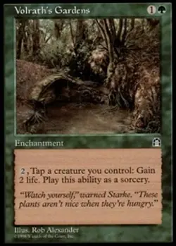 MTG magic cards 1x Volrath's Gardens Stronghold Light Play, English - Image 1