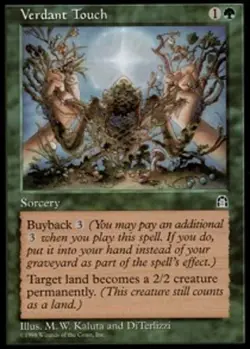 MTG magic cards 1x Verdant Touch Stronghold Light Play, English - Image 1