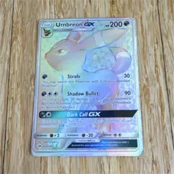 Pokemon Umbreon GX Secret Rare Full Art SM Base Set 154/149 Holo GX Card - Image 1