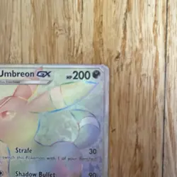 Pokemon Umbreon GX Secret Rare Full Art SM Base Set 154/149 Holo GX Card - Image 5