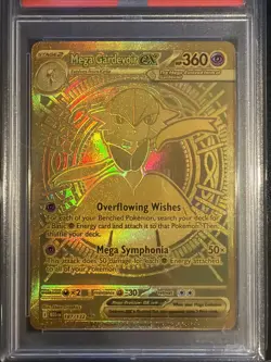 2025 Mega Evolution Hyper Rare - Mega Gardevoir ex Gold Card 187/132 - PSA 9 - Image 3