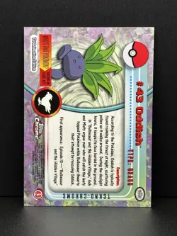 Oddish Tekno #43 2000 Topps Chrome NM Pokemon Card - Image 2