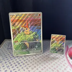 Pokemon TCG Victini SVP 208 Black Star Promo Card & 208 promo jumbo card - Image 1