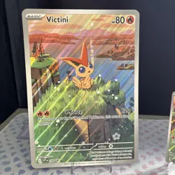 Pokemon TCG Victini SVP 208 Black Star Promo Card & 208 promo jumbo card - Image 2
