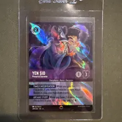 Disney Lorcana Yen Sid - Powerful Sorcerer (Enchanted) Ursula’s Return 209/204 - Image 1
