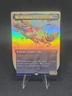 MTG SOS *Foil Blech, Loafing Pest (Borderless) 298 NM R Secrets of Strixhaven 20 - Image 1