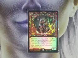 Birgi, God of Storytelling (Showcase) FOIL - Kaldheim KHM - Near Mint NM - Image 1