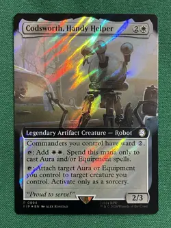 Codsworth, Handy Helper (Extended Art) (Surge Foil) R Universes Beyond: Fallout - Image 1