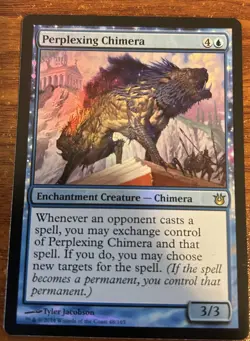 2014 Mtg Magic the Gathering Born of the Gods Foil Perplexing Chimera #48/165 - Image 1