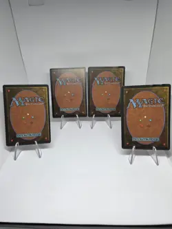 Magic The Gathering 4x Lightning Bolt Fourth Edition Regular Vintage 1995 - Image 2