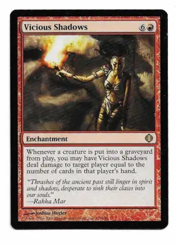 MTG Vicious Shadows X1 Shards of Alara edition rare - Image 1