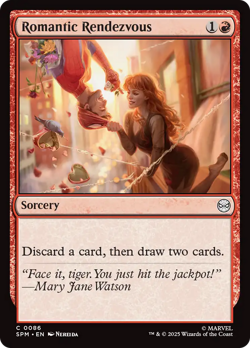 Romantic Rendezvous 86 FOIL SPM Marvel's Spider-Man MTG Magic NM - Image 1