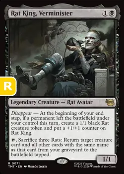 MTG Rat King Verminister Teenage Muntant Ninja Turtles Rare NM - Image 1