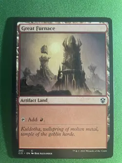 Great Furnace Common Land Mirrodin C21 C18 Playset Magic the Gathering MTG - Image 1