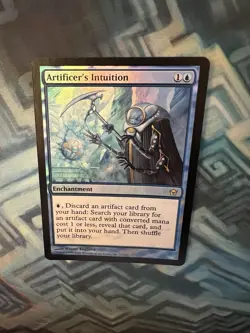 MTG Foil Artificer's Intuition NM-/EX+ Fifth Dawn - Image 3