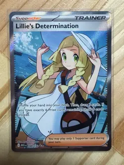 Lillie's Determination 169/132 Me01: Mega Evolution Holo Pokemon TCG - Image 1