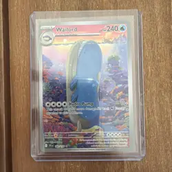 Pokemon Wailord Illustration Rare Holo SV09 162/159 240HP Hydro Pump - Image 1