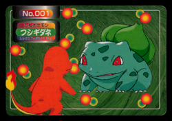HP - Pokemon Japanese Bulbasaur VS Charmander No. 001 Topsun Battle Versus - Image 1