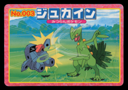 DMG - Pokemon Japanese Sceptile VS Nosepass No. 003 Topsun Top Sun Anime Battle - Image 1