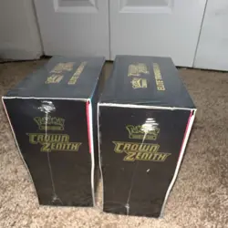 Pokemon TCG Crown Zenith Elite Trainer Box Lot (2 Boxes) Sealed 2023 - Image 2