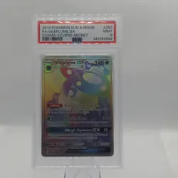 Pokemon TCG Vileplume GX 250/236 Sm-Cosmic Eclipse Secret Rare Holo PSA 9 - Image 1