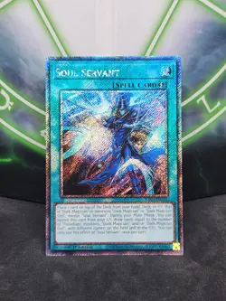 Yugioh Soul Servant RA03-EN271 Platinum Secret Rare 1st Edition NM - Image 1