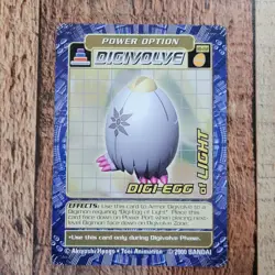 MINT NM Digi Egg of Light BO-158 Digimon 2000 Bandai Trading Card Digivolve TCG - Image 2