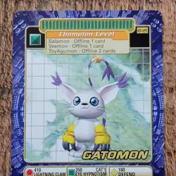 NM Gatomon BO-129 Digimon Vintage 2000 Bandai Digi-Battle Trading Card Series 3 - Image 1