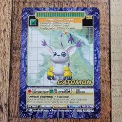 NM Gatomon BO-129 Digimon Vintage 2000 Bandai Digi-Battle Trading Card Series 3 - Image 2