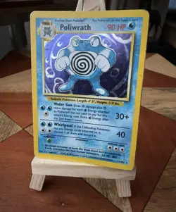 Pokemon Poliwrath Card 13/102 Base Set Holo Rare Vintage 1999 WOTC - Image 1