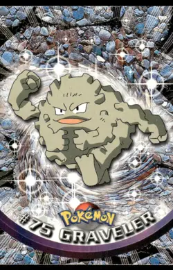 Pokemon Cards Graveler #75 Topps Trading Cards Series 1 MP *2 - Image 1