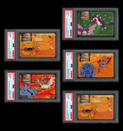PSA LOT (5) Pokemon Japanese Topsun VS Graded (8,7,6) Cards - Image 1