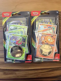 Pokemon TCG Mega Evolution Perfect Order Promo Card Set With Coin - Set Of 2 - Image 1
