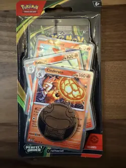 Pokemon TCG Mega Evolution Perfect Order Promo Card Set With Coin - Set Of 2 - Image 3