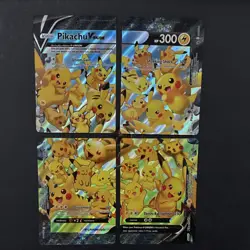Nintendo Pikachu V-UNION 4-Card Holo Full Art Set English Pokemon TCG 2021 - Image 1