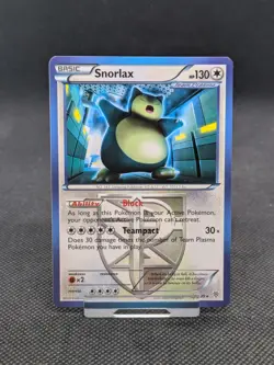 Pokemon Card Snorlax Plasma Storm Rare 101/135 LP-NM - Image 1