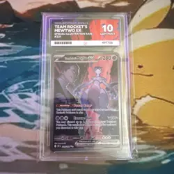 Pokemon TCG Destined Rivals Team Rocket's Mewtwo EX 231/182 ACE 10 GEM Mint - Image 1