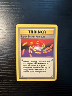Pokemon Super Energy Removal 79/102 Base Set Unlimited Rare NM - Image 4