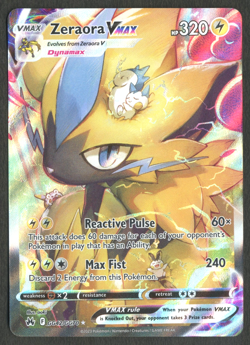 Pokemon TCG: Zeraora VMAX GG42/GG70 Crown Zenith: Galarian Gallery - Image 1