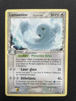 Carte Pokemon rare Lamantine 15/101 EX Ile des Dragons Bloc EX FR - Image 1