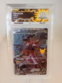 Pokemon Zekrom 114/114 Celebrations ACE Graded Gem Mint 10 - Image 1